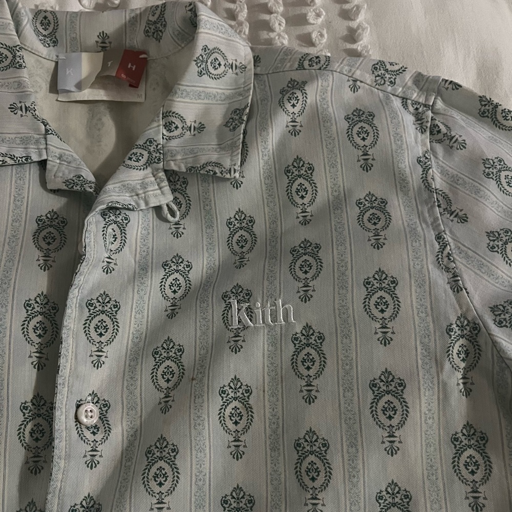 Kith Green Patterned Casual Button Down Shirt - image 2